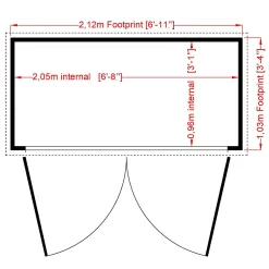 Shire 7 X 3ft Shiplap Double Door Bike Storage 11 Shire 7 X 3ft Shiplap Double Door Bike Storage -Garden Tool Store 13505353 1284931992709844
