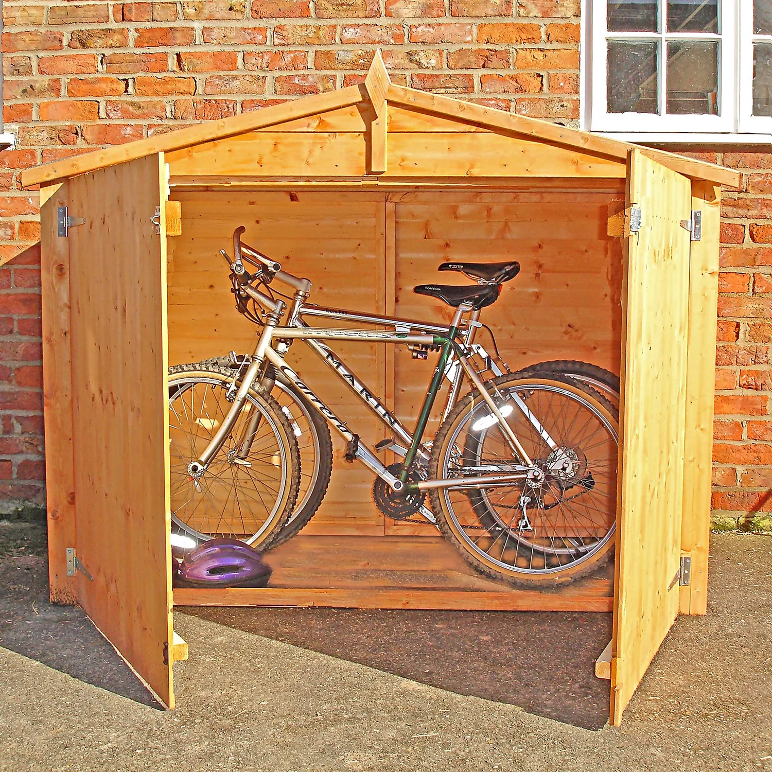 Shire 7 X 3ft Shiplap Double Door Bike Storage 2 Shire 7 X 3ft Shiplap Double Door Bike Storage - Image 2
