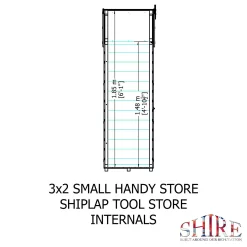 Shire Handy Garden Storage 3x2ft -Garden Tool Store 13508666 8454931200440696