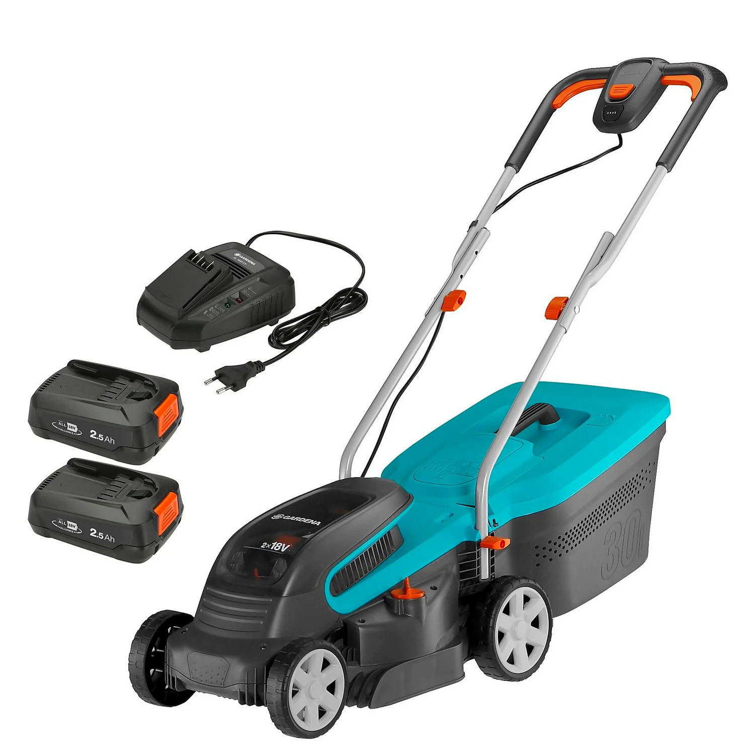 GARDENA 36V PowerMax Cordless Lawn Mower - 32cm 1 GARDENA 36V PowerMax Cordless Lawn Mower - 32cm