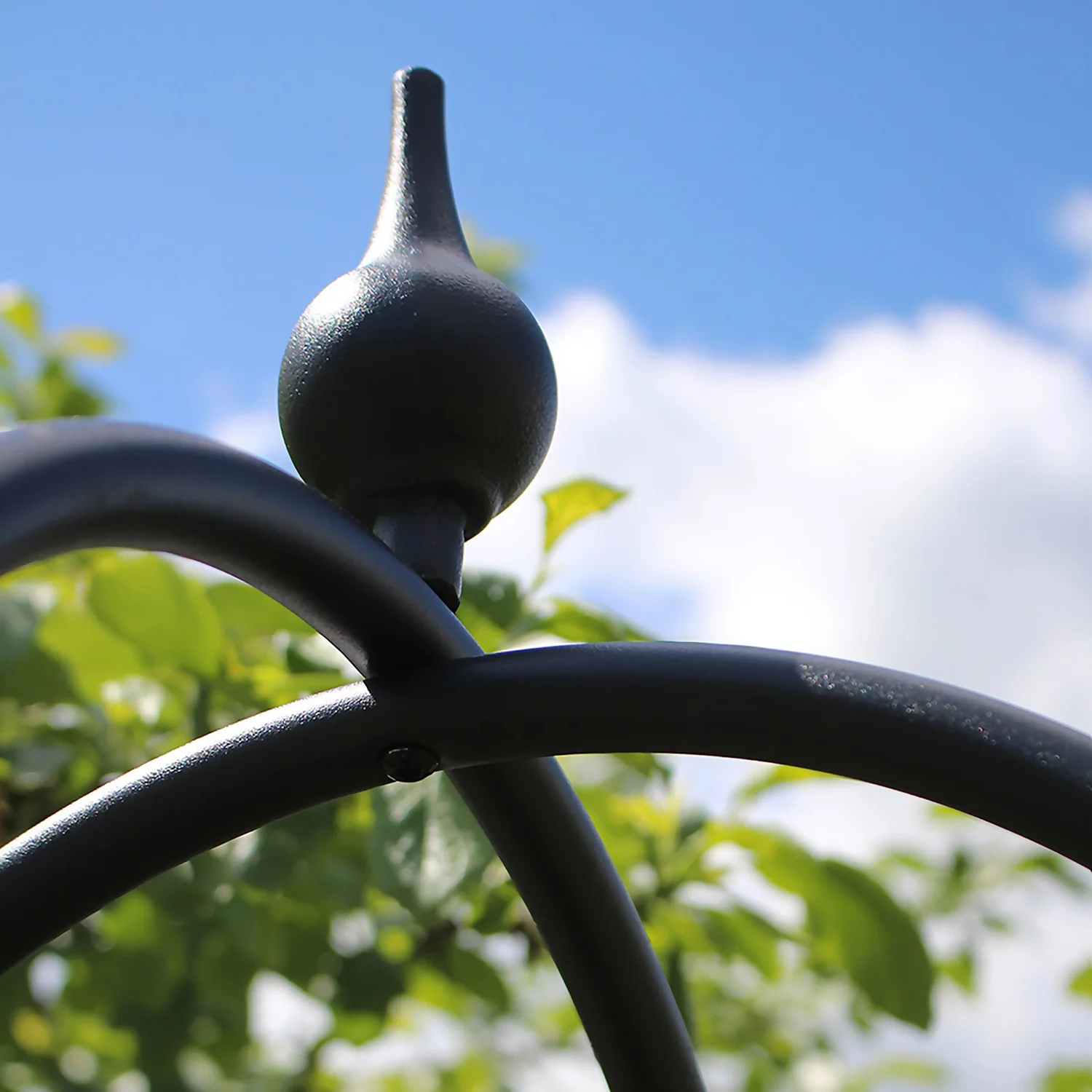 Agriframes Decorative Garden Obelisk 2m - Black 3 Agriframes Decorative Garden Obelisk 2m - Black - Image 3