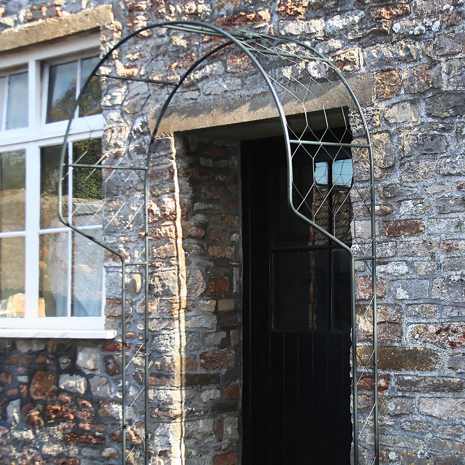 Agriframes Round Garden Portico 2.7m - Black 2 Agriframes Round Garden Portico 2.7m - Black - Image 2