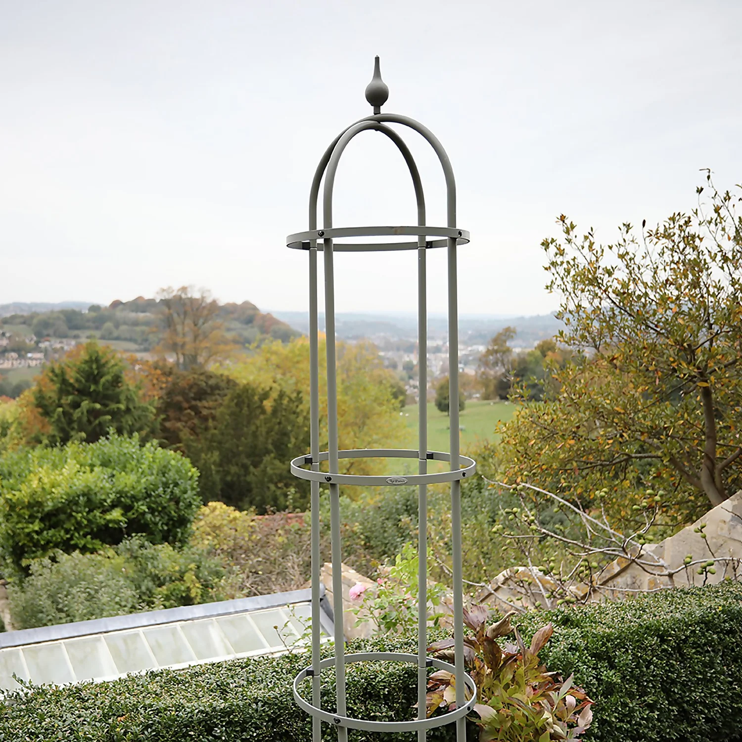 Agriframes Decorative Garden Obelisk 2.7m - Green 2 Agriframes Decorative Garden Obelisk 2.7m - Green - Image 2