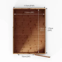 Mercia 7ft X 5ft Premium Windowless Shiplap Apex Shed -Garden Tool Store 13555774 8024949335080546