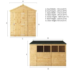 Mercia 10ft X 6ft Premium Shiplap Apex Shed 16 Mercia 10ft X 6ft Premium Shiplap Apex Shed -Garden Tool Store 13555775 9194949337022665