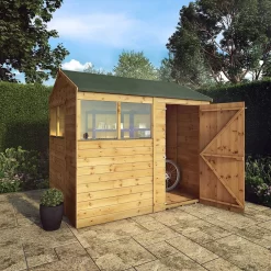 Mercia 8ft X 6ft Premium Shiplap Reverse Apex Shed - Including Installation -Garden Tool Store 13555782 9644949334828942