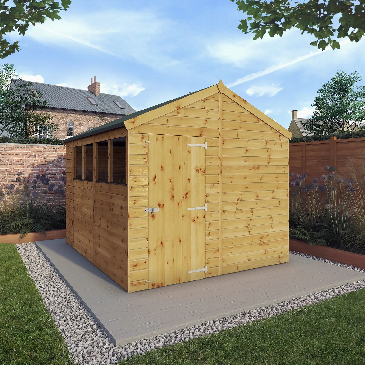 Mercia 10ft X 8ft Premium Shiplap Apex Shed - Including Installation 2 Mercia 10ft X 8ft Premium Shiplap Apex Shed - Including Installation - Image 2