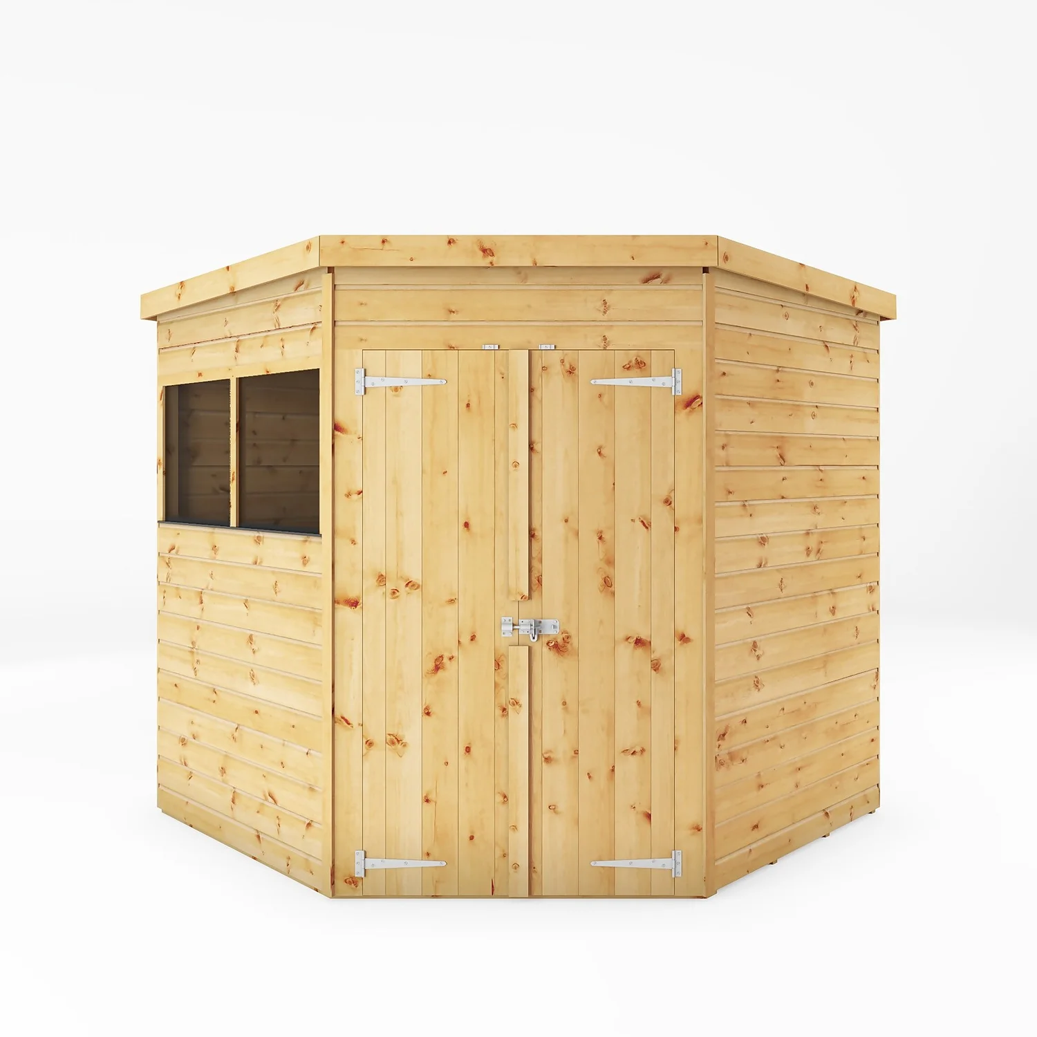 Mercia 7ft X 7ft Premium Shiplap Corner Shed 1 Mercia 7ft X 7ft Premium Shiplap Corner Shed