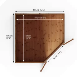 Mercia 7ft X 7ft Premium Shiplap Corner Shed 17 Mercia 7ft X 7ft Premium Shiplap Corner Shed -Garden Tool Store 13555793 5074949334251598