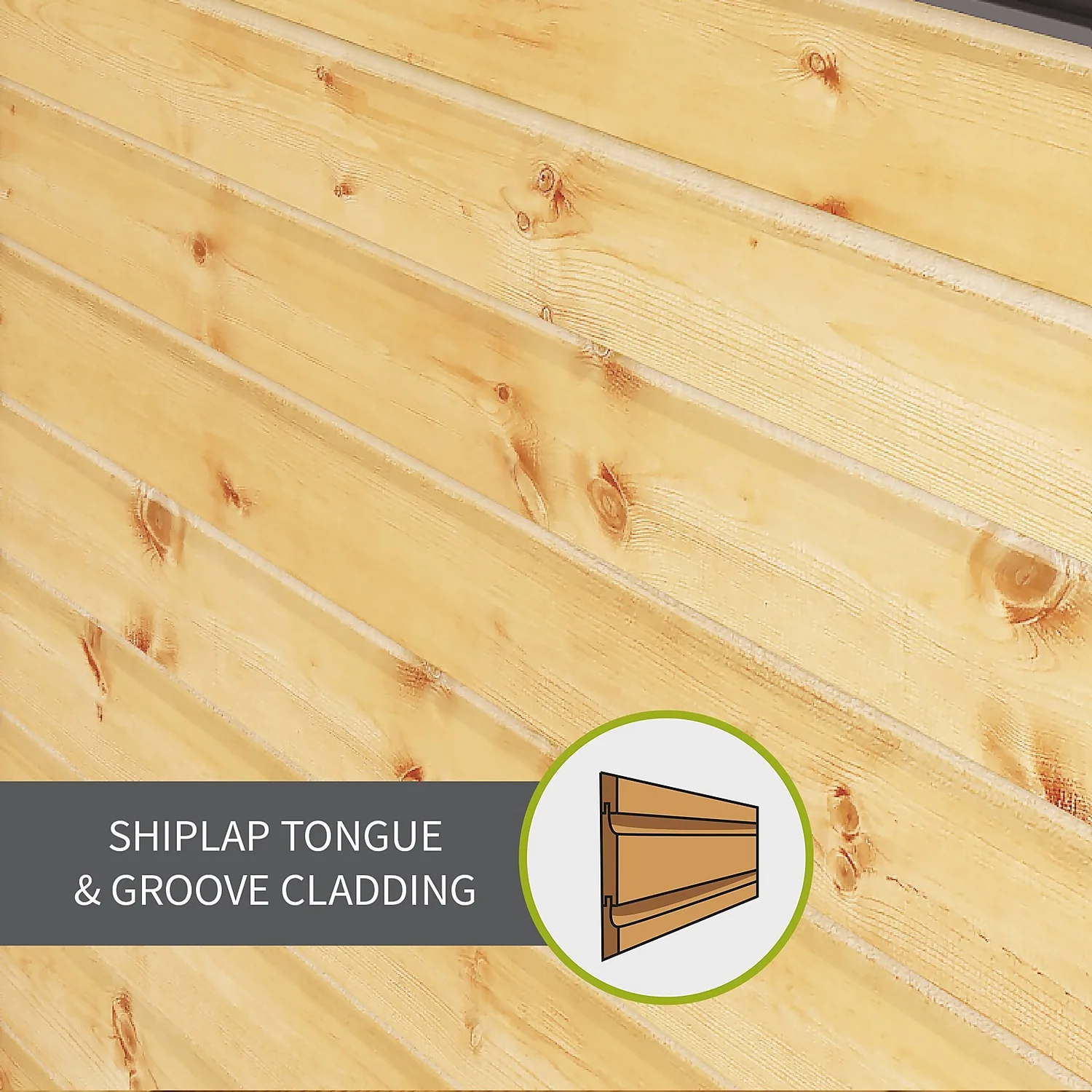 Mercia 7ft X 7ft Premium Shiplap Corner Shed 4 Mercia 7ft X 7ft Premium Shiplap Corner Shed - Image 4