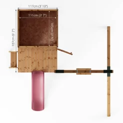 Mercia 4ft X 4ft Snug Wooden Playhouse With Tower 19 Mercia 4ft X 4ft Snug Wooden Playhouse With Tower -Garden Tool Store 13555804 2125027846267187