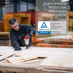 Mercia 5ft X 6ft Honeysuckle Wooden Playhouse - Installation Included -Garden Tool Store 13555809 1054949337099195