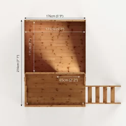 Mercia 5ft X 6ft Pent Wooden Playhouse With Tower - Installation Included 18 Mercia 5ft X 6ft Pent Wooden Playhouse With Tower - Installation Included -Garden Tool Store 13555820 2004951147616580