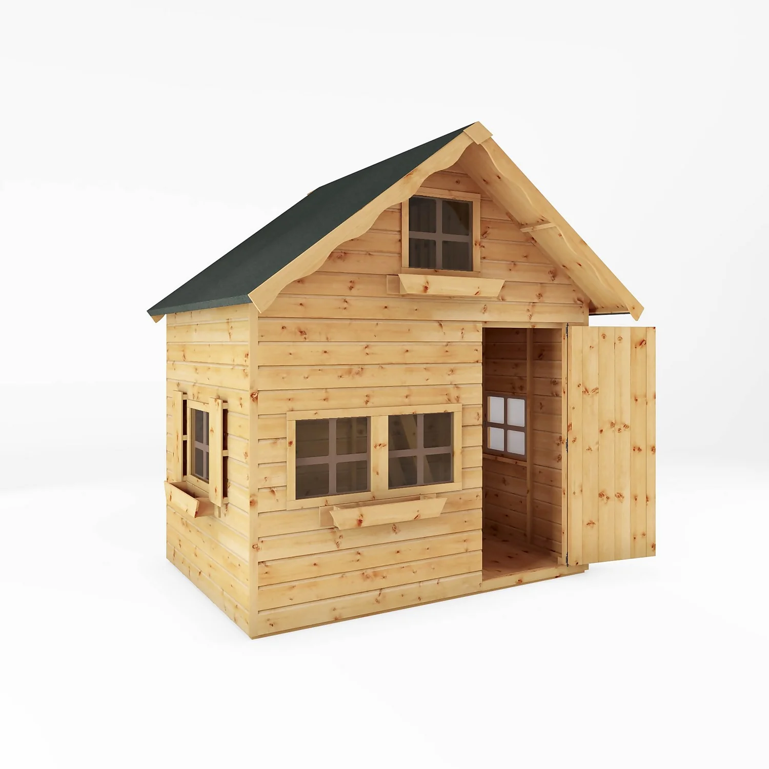 Mercia 7ft X 5ft Swiss Cottage Double Storey Playhouse 9 Mercia 7ft X 5ft Swiss Cottage Double Storey Playhouse - Image 9