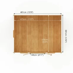 Mercia 5m X 4m Home Office Log Cabin 34mm -Garden Tool Store 13555846 1865025545881185