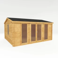 Mercia 5m X 4m Home Office Log Cabin 34mm