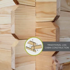 Mercia 5m X 4m Home Office Log Cabin 34mm -Garden Tool Store 13555846 8705025545565537