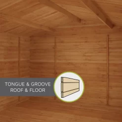 Mercia 5m X 4m Home Office Log Cabin 34mm -Garden Tool Store 13555846 9355025545611122