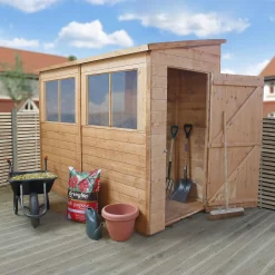 Mercia 8ft X 4ft Premium Shiplap Modular Pent Shed - Including Installation -Garden Tool Store 13555850 3754949338385100