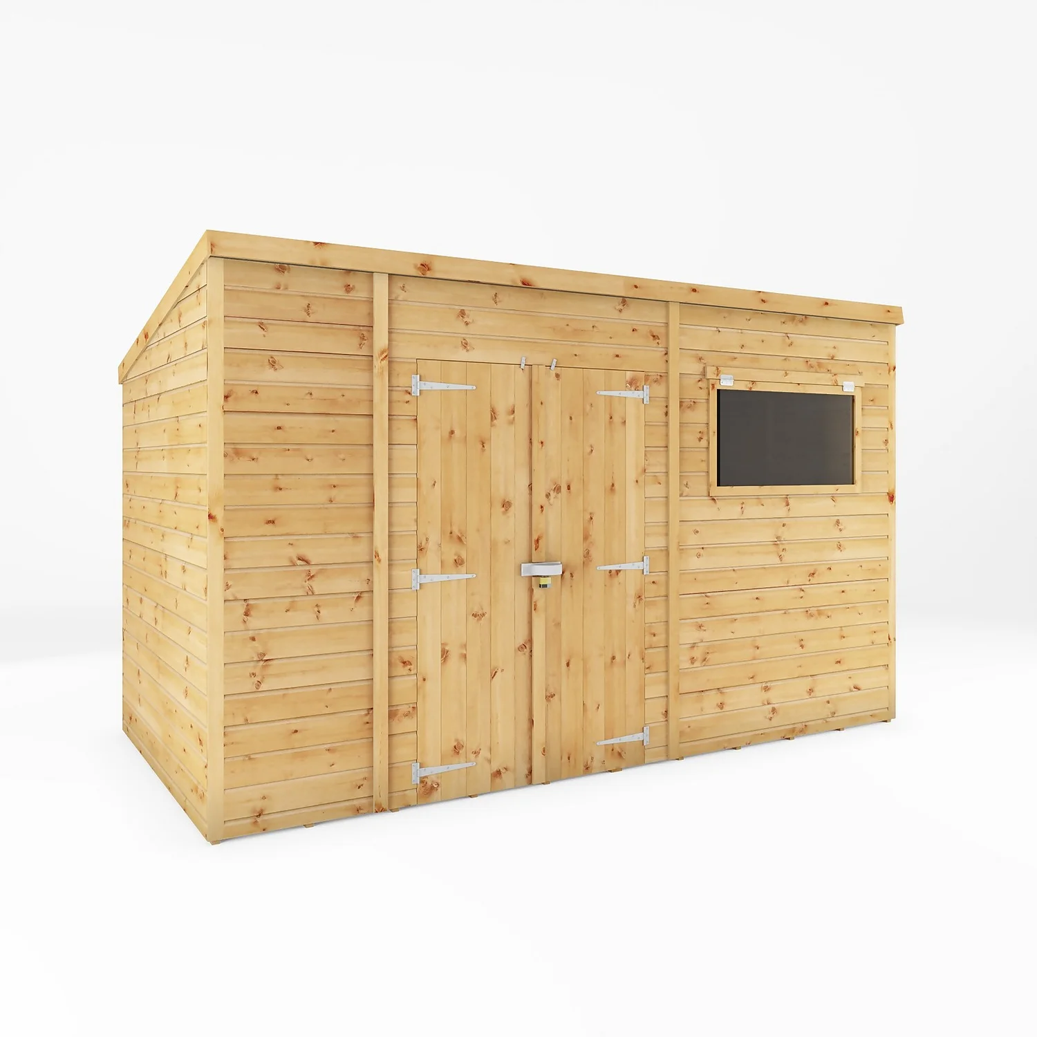 Mercia 12ft X 6ft Premium Shiplap Pent Shed 1 Mercia 12ft X 6ft Premium Shiplap Pent Shed