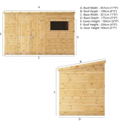 Mercia 12ft X 6ft Premium Shiplap Pent Shed 16 Mercia 12ft X 6ft Premium Shiplap Pent Shed -Garden Tool Store 13555860 5964949337558198