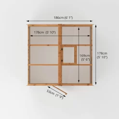 Mercia Wooden Greenhouse - 6x6ft 19 Mercia Wooden Greenhouse - 6x6ft -Garden Tool Store 13626875 2105028840072951