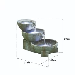 Stylish Fountain Oasis Water Feature With LEDs 11 Stylish Fountain Oasis Water Feature With LEDs -Garden Tool Store 13846043 8054962028273395