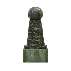 Stylish Fountain Obelisk Falls Water Feature With LEDs