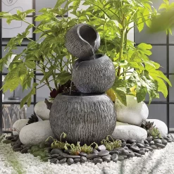 Stylish Fountain Illusion Falls Water Feature With LEDs 9 Stylish Fountain Illusion Falls Water Feature With LEDs -Garden Tool Store 13846045 1784962027585657