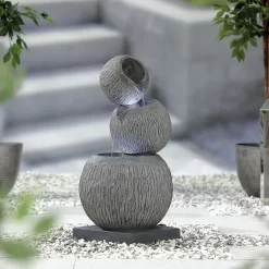 Stylish Fountain Illusion Falls Water Feature With LEDs 12 Stylish Fountain Illusion Falls Water Feature With LEDs -Garden Tool Store 13846045 4344962027737883