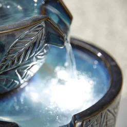 Stylish Fountain Fossil Leaf Water Feature With LEDs 7 Stylish Fountain Fossil Leaf Water Feature With LEDs -Garden Tool Store 13846049 9274962028283796