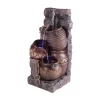 Stylish Fountain Pouring Pot Wall Water Feature With LEDs
