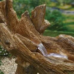Stylish Fountain Knotted Willow Falls Water Feature With LEDs 8 Stylish Fountain Knotted Willow Falls Water Feature With LEDs -Garden Tool Store 13846064 1284962028036575