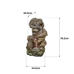 Stylish Fountain Otter Pools Water Feature With LEDs 11 Stylish Fountain Otter Pools Water Feature With LEDs -Garden Tool Store 13846071 1084962028366896