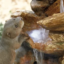 Stylish Fountain Otter Pools Water Feature With LEDs 10 Stylish Fountain Otter Pools Water Feature With LEDs -Garden Tool Store 13846071 4324962028308486