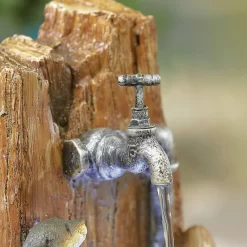 Stylish Fountain Playful Otters Water Feature With LEDs 11 Stylish Fountain Playful Otters Water Feature With LEDs -Garden Tool Store 13846072 1374962027792345