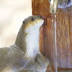 Stylish Fountain Playful Otters Water Feature With LEDs 14 Stylish Fountain Playful Otters Water Feature With LEDs -Garden Tool Store 13846072 8474962027929886