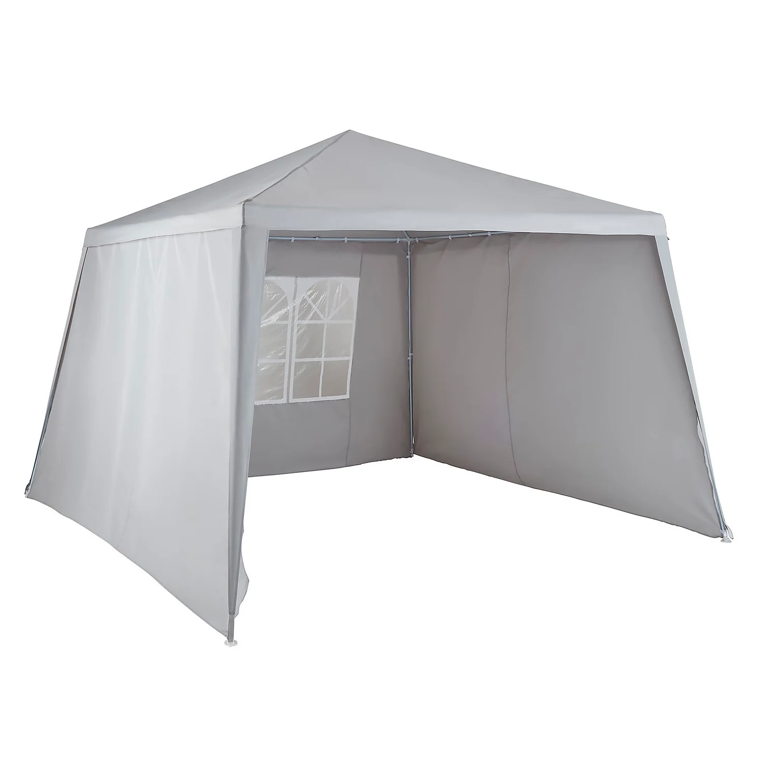 Gazebo With Side Panels - Grey 1 Gazebo With Side Panels - Grey