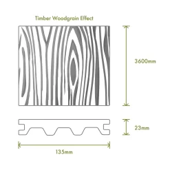 Victoria Composite Decking Woodgrain 40 Pack Redwood - 20.16 M2 -Garden Tool Store 13911283 1594980945213009