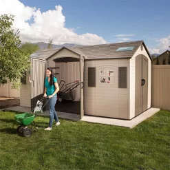 Lifetime 15 X 8ft Outdoor Storage Shed - Installation Included -Garden Tool Store 13911312 1254978027790847