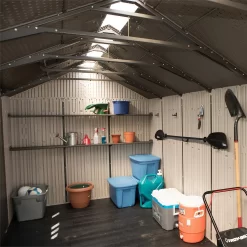 Lifetime 17.5 X 8ft Dual Entry Outdoor Storage Shed - Installation Included -Garden Tool Store 13911315 1714978027846053