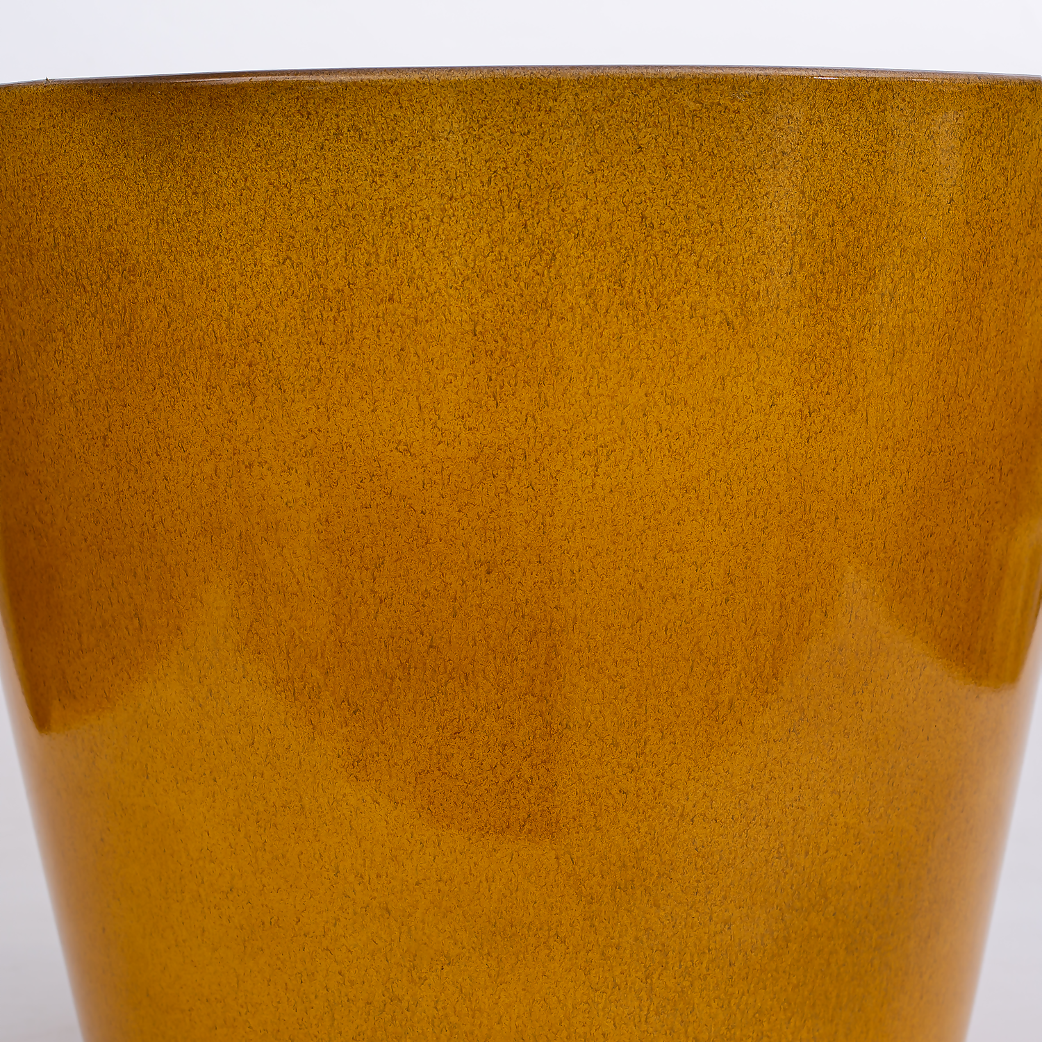 Glazed Finish Planter Mustard 50cm 3 Glazed Finish Planter Mustard 50cm - Image 3