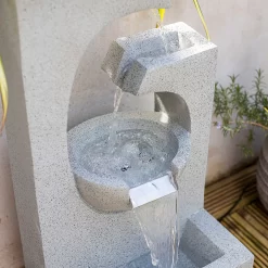 Stylish Fountain Ango Falls Garden Water Feature With LEDs 10 Stylish Fountain Ango Falls Garden Water Feature With LEDs -Garden Tool Store 13947169 1755005844359029