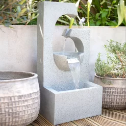 Stylish Fountain Ango Falls Garden Water Feature With LEDs 12 Stylish Fountain Ango Falls Garden Water Feature With LEDs -Garden Tool Store 13947169 4305005844444559