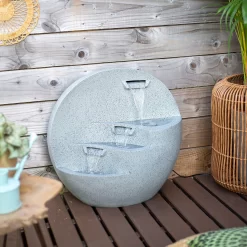 Stylish Fountain Kyoto Falls Garden Water Feature With LEDs 12 Stylish Fountain Kyoto Falls Garden Water Feature With LEDs -Garden Tool Store 13947170 2105005844858475