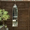 MirrorOutlet Rustic Frost Protected Metal Garden Mirror - 100x24cm