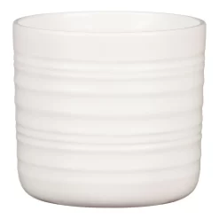 Scheurich Ripple White Indoor Pot - 14cm