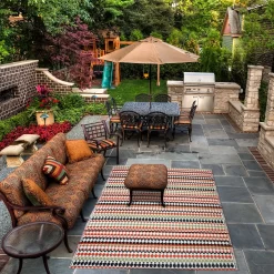 Homebase Outdoor Rug - Bohemian 120x180cm 5 Homebase Outdoor Rug - Bohemian 120x180cm -Garden Tool Store 13953334 7804989199384002