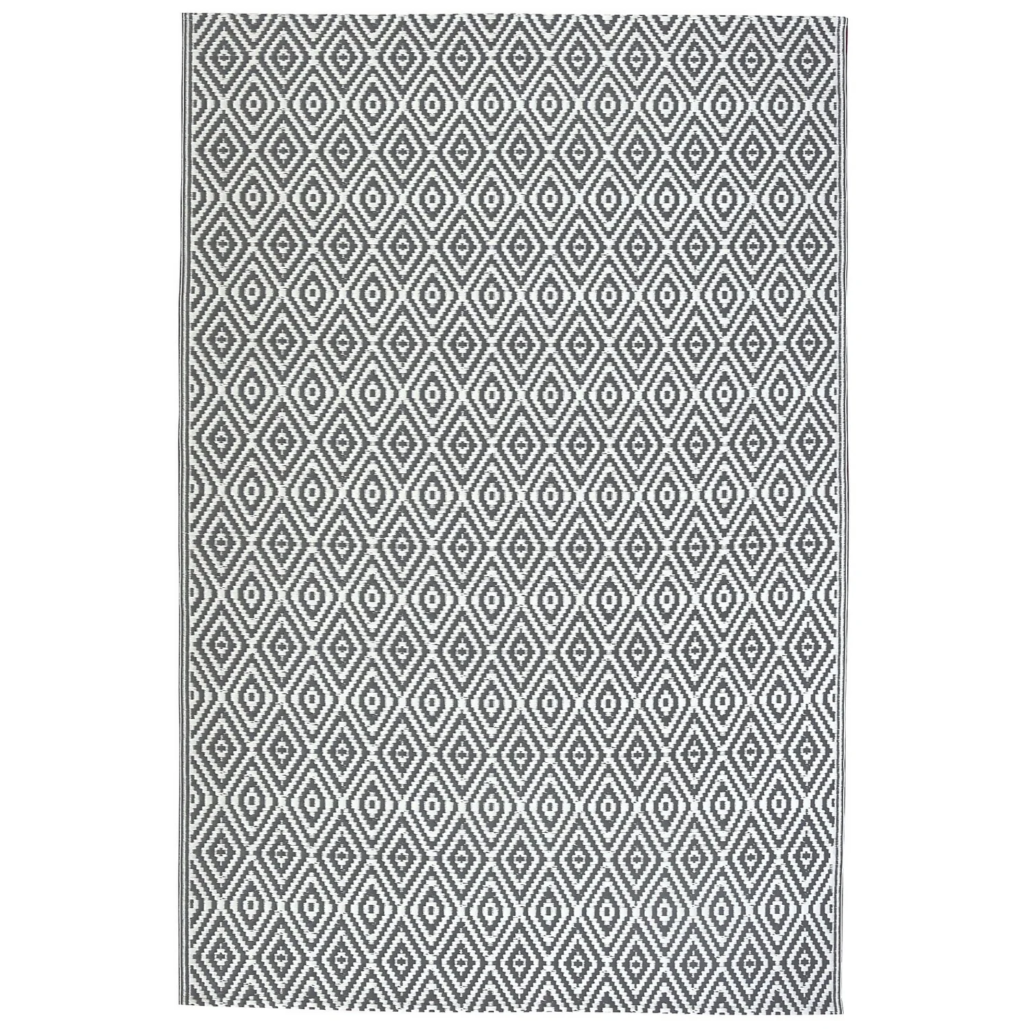 Homebase Outdoor Rug - Grey 120x180cm 1 Homebase Outdoor Rug - Grey 120x180cm