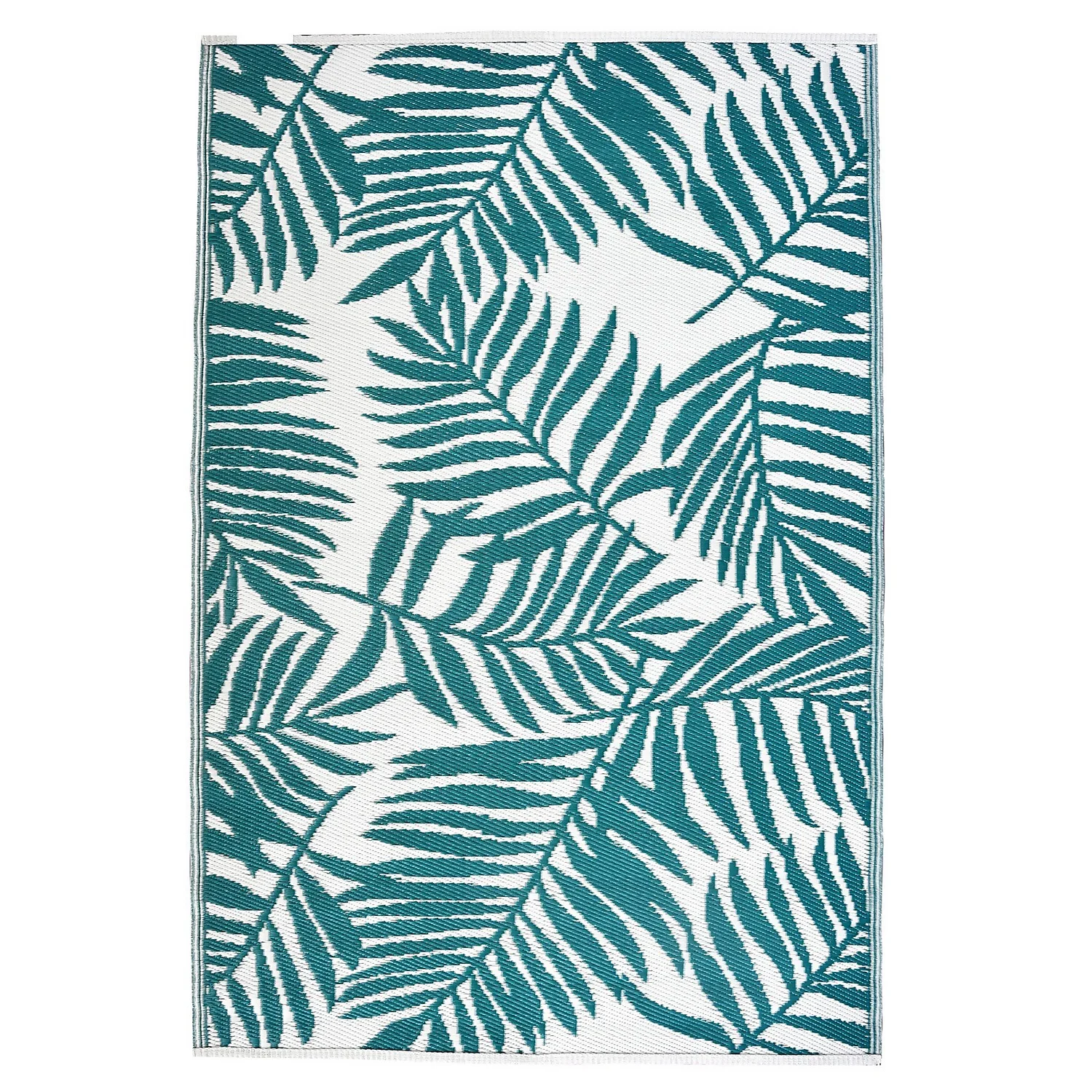 Homebase Outdoor Rug - Teal 160x230cm 2 Homebase Outdoor Rug - Teal 160x230cm - Image 2